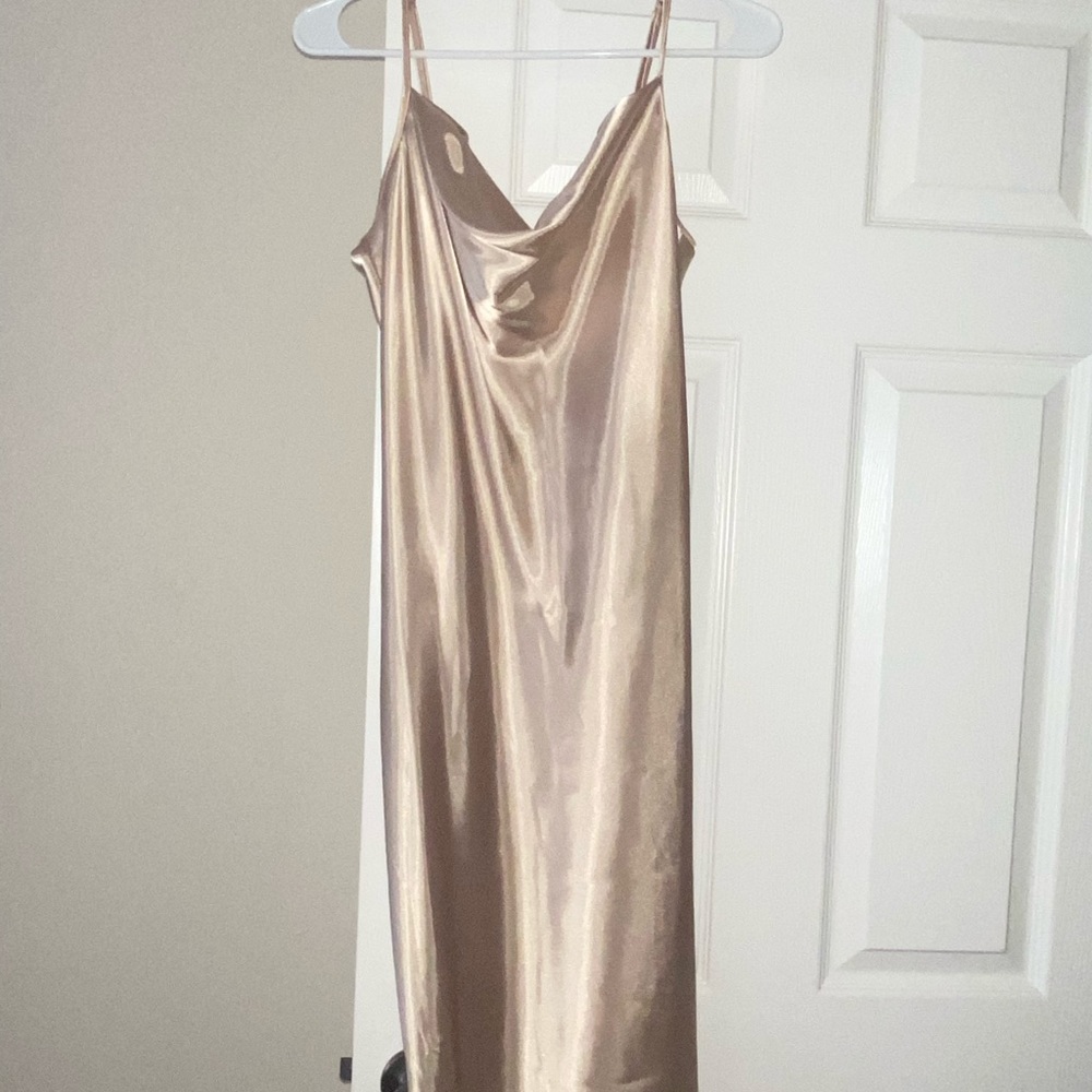Gold Bebe dress